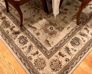 Umbria Ivory 7'10" x 10'6" Area Rug 100% Olefin