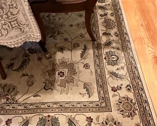 Umbria Ivory 7'10" x 10'6" Area Rug 100% Olefin