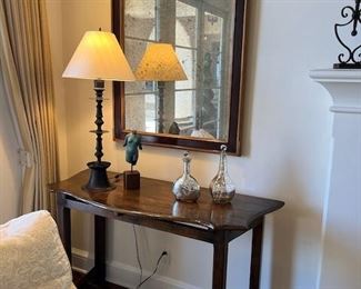 Console Table ~ Iron Candlestick Lamp (pr)