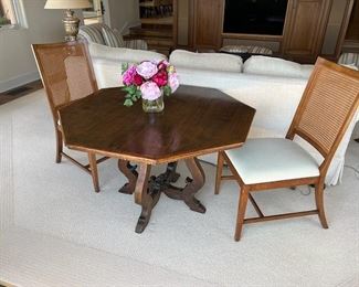 Hexagon Pedestal Table