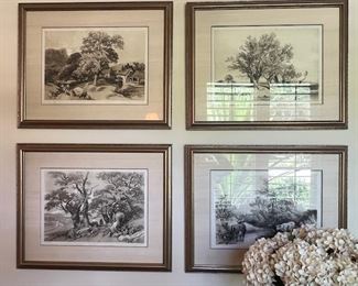Set of Four Antique Prints