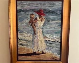 Jane Seymour Impasto Painting