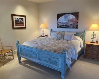 P.J.Milligan Blue Wash Cal King Bedframe