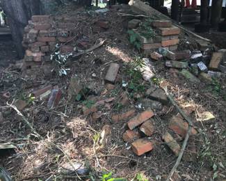 Old Vintage Brick from the original home that was here on the property