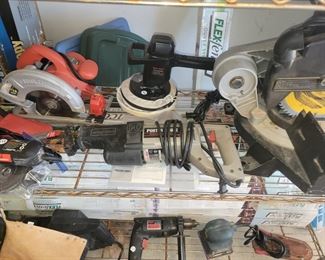 Power Tools: Jig Saw, buffer, circular saw, grinder