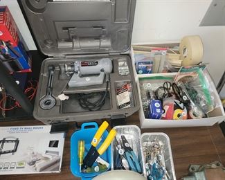 Hardware and tools.  Compressor tools and components