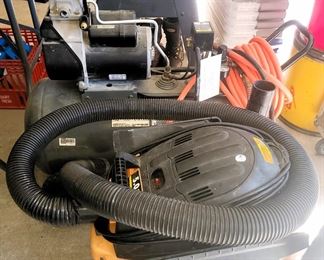 Large shop vac, Compressor and Table Saw