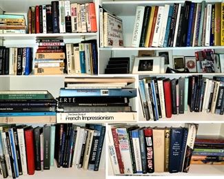 Books, books and more books.  Mostly Hard cover, Coffee table, art, novels, non-fiction