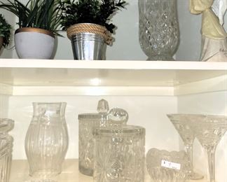 Pretty crystal and china: Martini stems, biscuit jars, vases and more