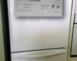 Whirlpool refrigerator freezer