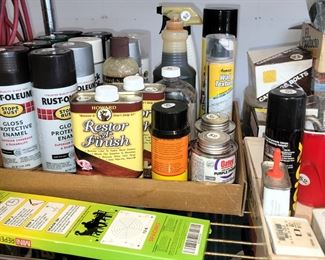 Paint and furniture refinishing supplies