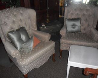 matching wing back chairs