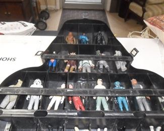Vintage Star Wars Figures in Darth Vader Case