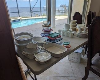 Pyrex and Corning ware