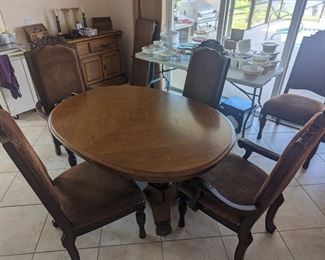 Ashley chairs, American Drew table