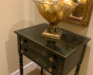 Hitchcock style designed drawer table