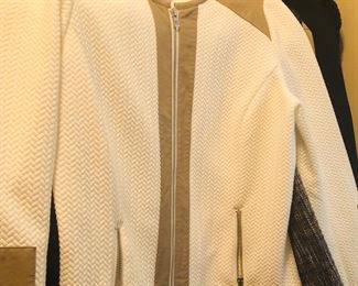 Chicos white woven jacket