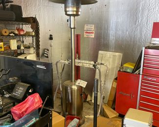Outdoor Heat Lamp, Snap On Tools rolling tool chest, shelving