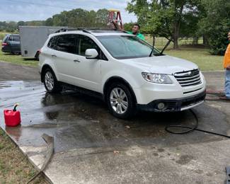 2008 Tribeca Subaru we have the title it runs like a new car. New headlights new battery. 205k engine is very quiet. 