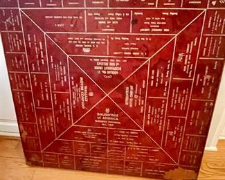 Vintage Advertising Card Table