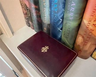 Vintage Italian leather box