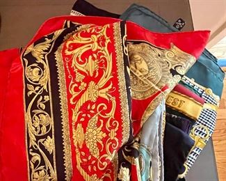 Beautiful collection of French and Italian silk scarves.