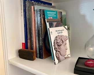 Vintage art coffee table books