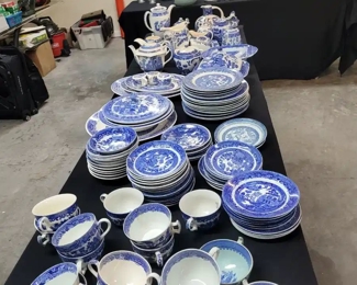 Huge collection of Blue Willow