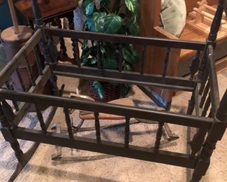 Antique child’s cradle