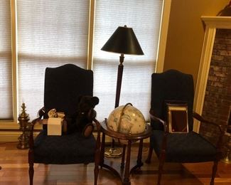 Chairs and side tables