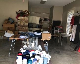 A garage filled with tools, books and treasures