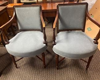 pair of arm chairs