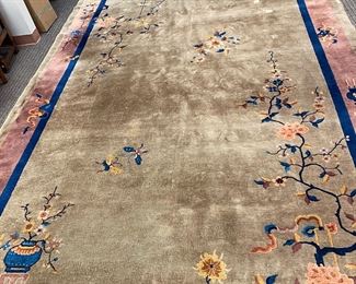 Chinese art deco 1920s rug. 8’5” x 15’5”