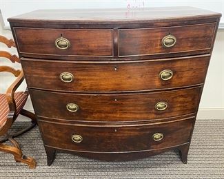 bowfront chest of drawers