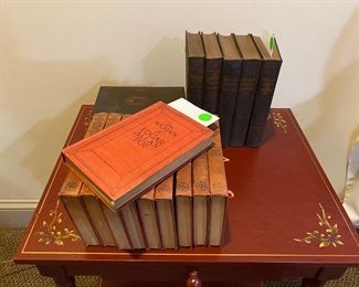 The Works of Edgar Allan Poe - 1904, 10 volumes and The Beacon Lights of History- 1921, 7 volumes