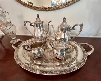 SILVER PLATE TEASET