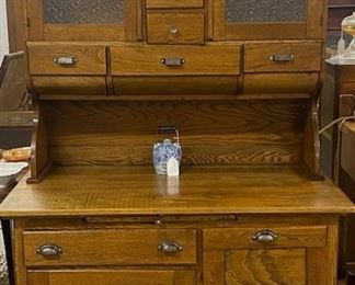 Oak Bakers Cabinet