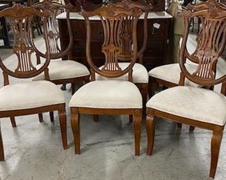 Set of 6 Mahogany Shield Back Chairs