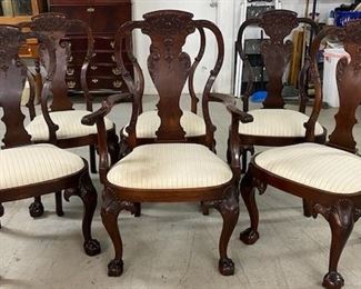 Set of 6 Mahogany Chairs