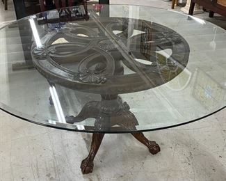 Round Glass Top Table