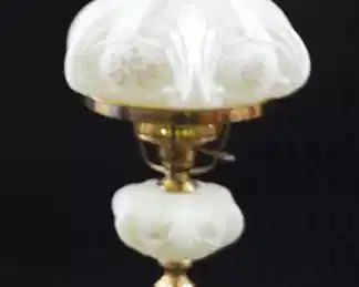 Fenton Satin Glass Lamp