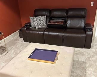 Theater Rm Sofa  Ottoman