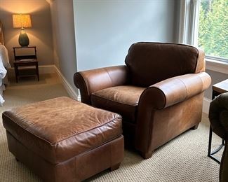 Leather Deco Club Chair Ott