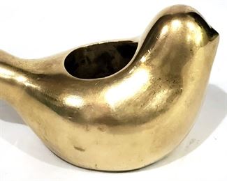 BRASS BIRD TAPER CANDLEHOLDER