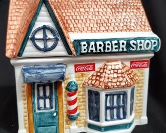 COCACOLA COKE BARBER SHOP CANISTER
