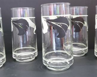CORELLE BLACK ORCHID TUMBLERS GLASSES