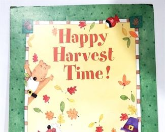 HALLMARK HAPPY HARVEST TIME CARDSTOCK SIGN