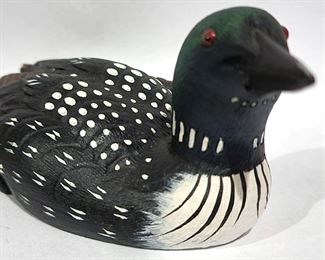 HERITAGE DECOYS MINI COMMON LOON BY JB ARTON HANDMADE IN CANADA