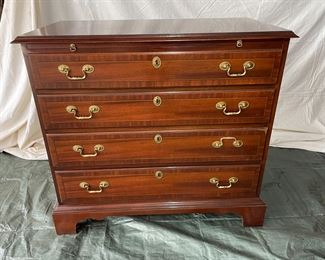 Solid Mahogany Small Dresser with Pullout Tray
