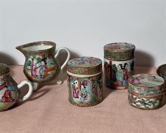 Famille Rose Medallion Porcelain, an assortment